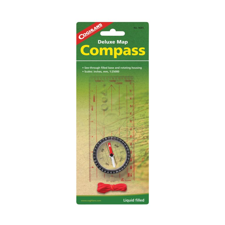 Coghlans Deluxe Map Compass - Sportinglife Turangi 